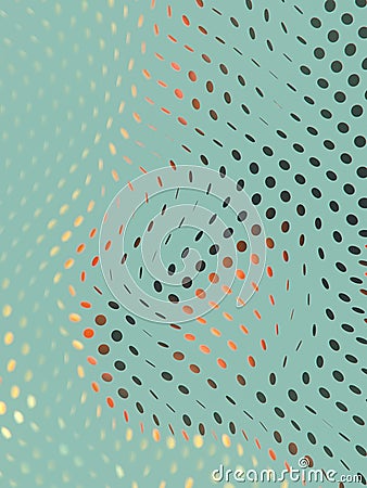 Modern background is a 3D visualization of a glittering multicolor circular sequin pattern. Digital illustration Cartoon Illustration