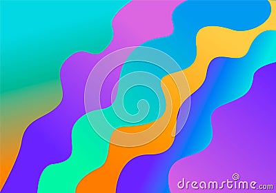 Modern banner with a multi-colored pattern Vector Illustration