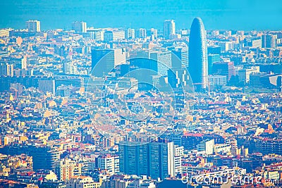 Modern Barcelona Cityscape Stock Photo