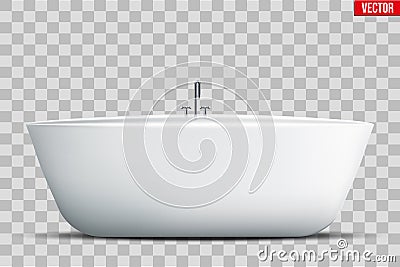 Modern bath isolated Vector Illustration