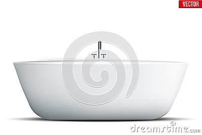 Modern bath isolated Vector Illustration