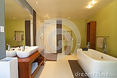 Modern bathroom Stock Photo