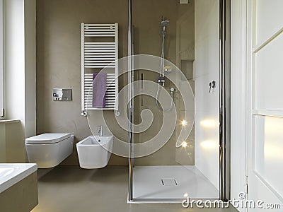 Modern bathroom Stock Photo