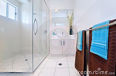 Modern Bathroom Interior Stock Photo