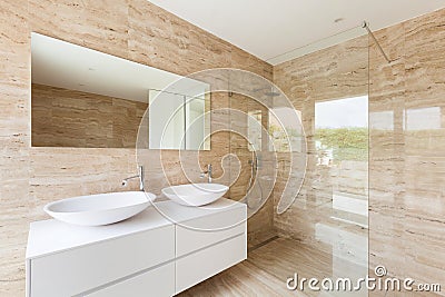 Modern bathroom Stock Photo