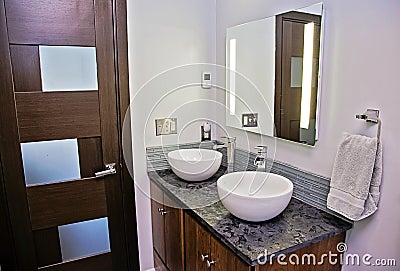 Modern bathroom Stock Photo