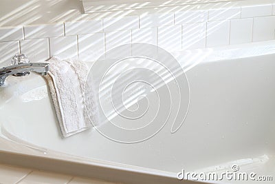Modern Bathtub Stock Photo