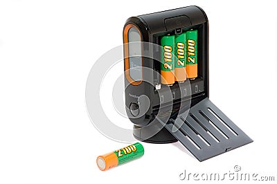 Modern battery power charger Stock Photo