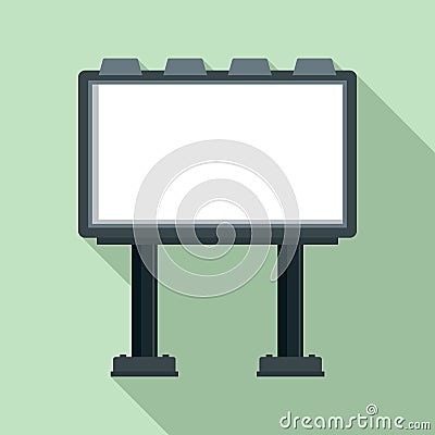 Modern billboard icon, flat style Vector Illustration