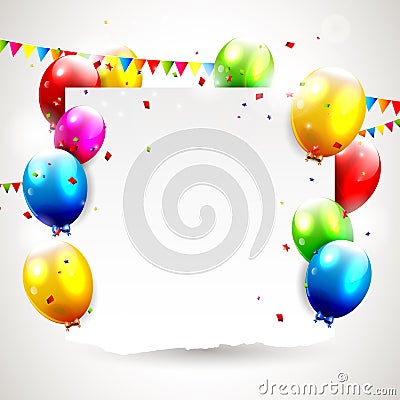 Modern birthday background Vector Illustration