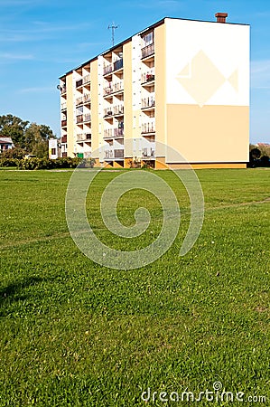 Modern block of flats Stock Photo