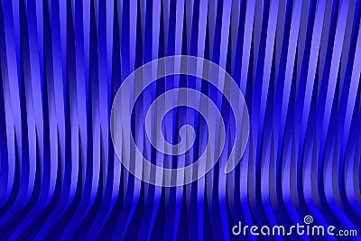 Modern blue 3D Illustration of abstract background - volumetric surfaces formed with extruded star shape, celebration concept Stock Photo