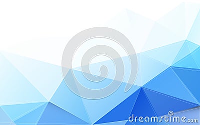 Modern blue polygon background and space for your text Vector Illustration
