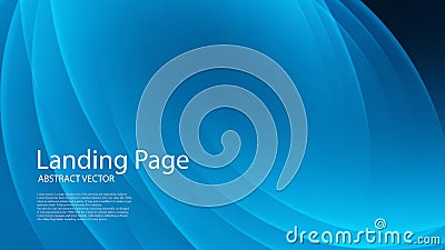 Modern blue whirlpool effect graphic wallpaper, circle space background Vector Illustration