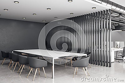 Modern boarding room interior Stock Photo