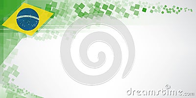 Modern brazil banner Vector Illustration