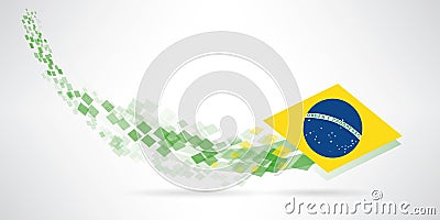 Modern brazil banner Vector Illustration