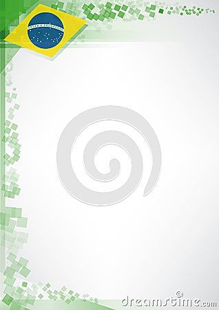 Modern brazil poster Vector Illustration