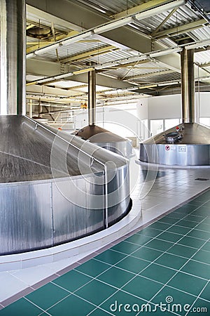 Modern brewery Stock Photo