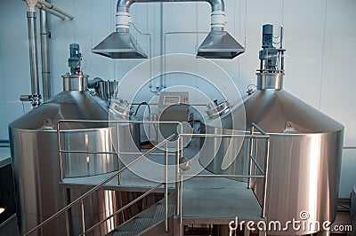 Modern Brewery Stock Photo