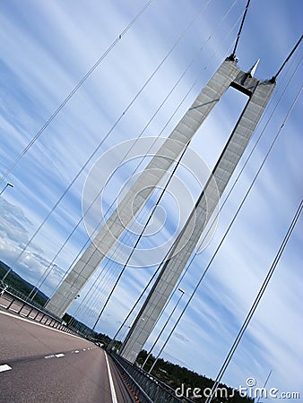 Modern bridge Stock Photo