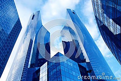 Modern Building in business centre Stock Photo