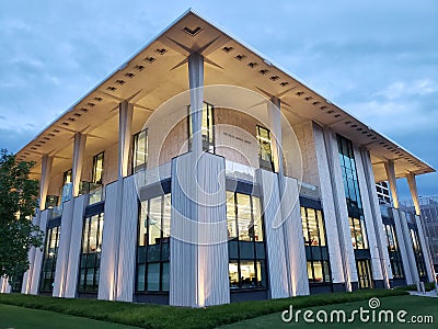 Central library exterior, city Tulsa Oklahoma USA Editorial Stock Photo