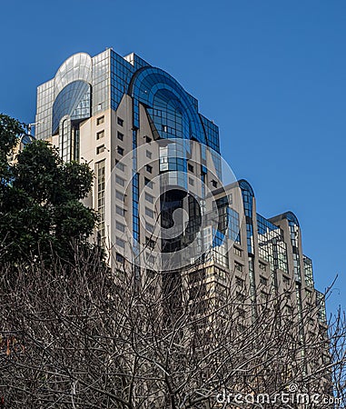 Modern building geometry Stock Photo