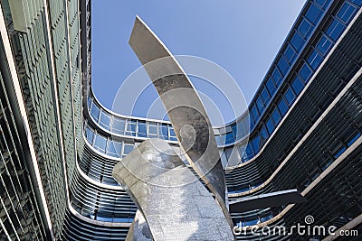 modern building of the headquarters of Siemens AG, Munich, Germany Editorial Stock Photo