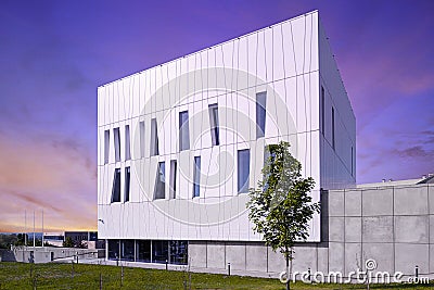 Modern building in Hungary, Pecs Stock Photo