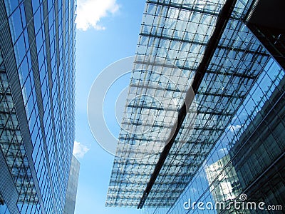 Modern building & roof Stock Photo