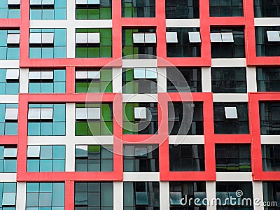 Modern building windows Stock Photo