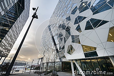 Modern buildings architecture in Oslo Editorial Stock Photo