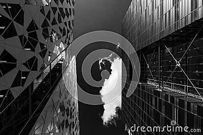 Modern buildings Barcode at Bjorvika, Oslo, Norway Editorial Stock Photo