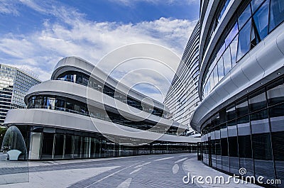 Modern buildings, Beijing Stock Photo