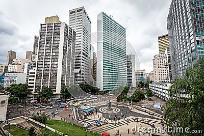 The modern buildings in the centre business area of Rio de Janeiro ,near Sata Teresa Editorial Stock Photo