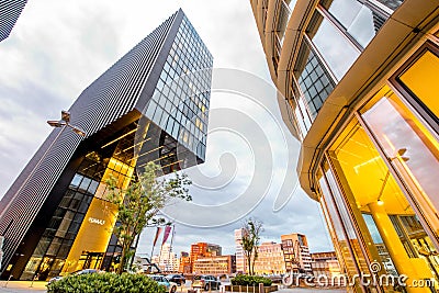 Modern buildings in Dusseldorf Editorial Stock Photo