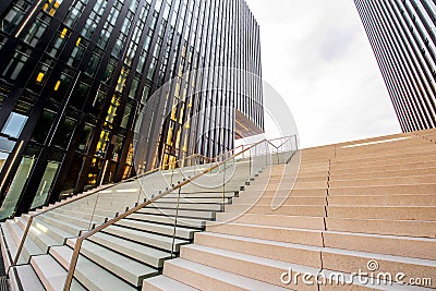 Modern buildings in Dusseldorf Editorial Stock Photo