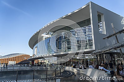 Modern buildings at Gae Aulenti square in Milan Editorial Stock Photo