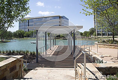 Modern buildings of Hall Park in city Frisco Texas Editorial Stock Photo