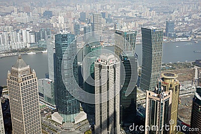 Modern buildings in Shanghai Editorial Stock Photo