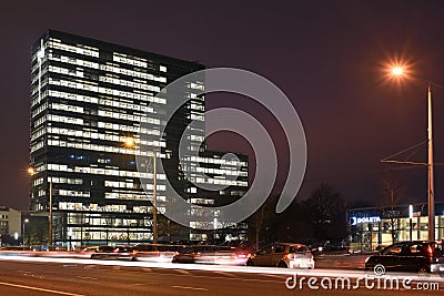 Modern Business Building, Vilnius Editorial Stock Photo