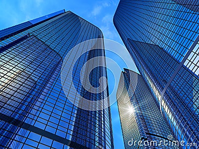 Modern business buildings Stock Photo