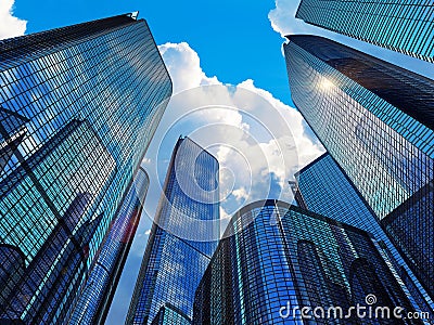 Modern business buildings Stock Photo