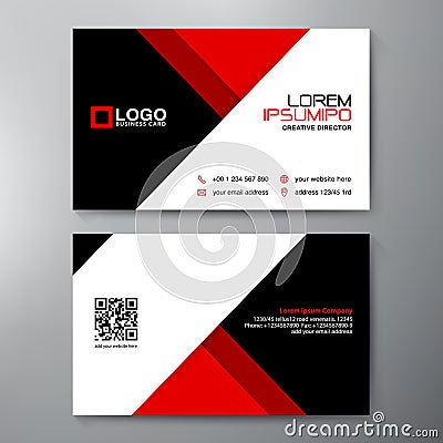 Modern Business card Design Template. Vector Illustration
