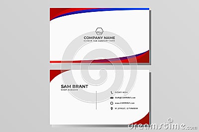 Modern Business card name card Design Template Vector Illustration