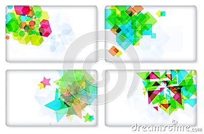 Modern Business-Card Set, elements for design. Vector Illustration