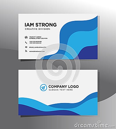 Modern business card template. Vector Illustration