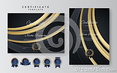 Modern business certificate template Stock Photo