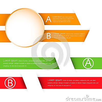 Modern business color infographics design Vector Illustration